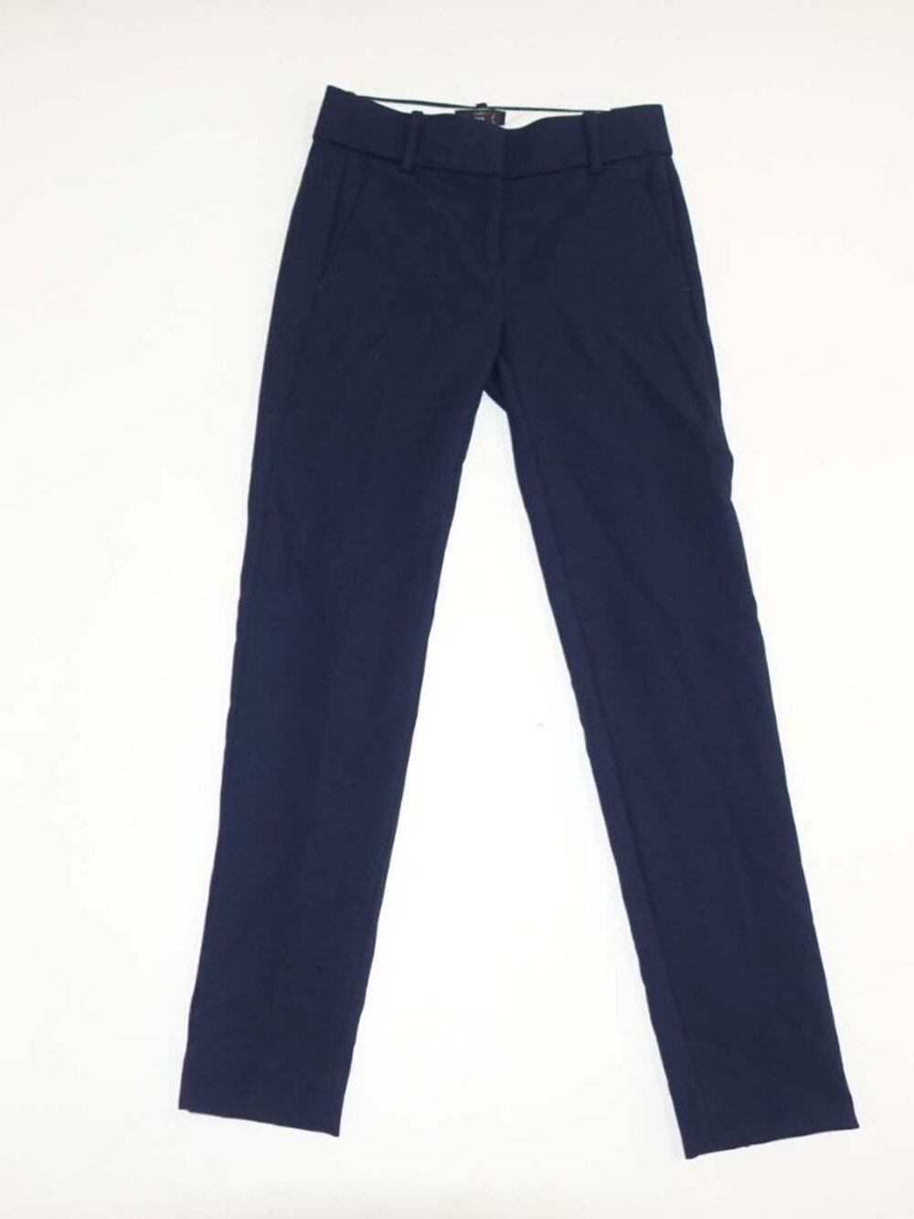 J. Crew Women's 365 Cameron Slim Ankle Dress Pants Size 00 Petite NWT Navy Blue